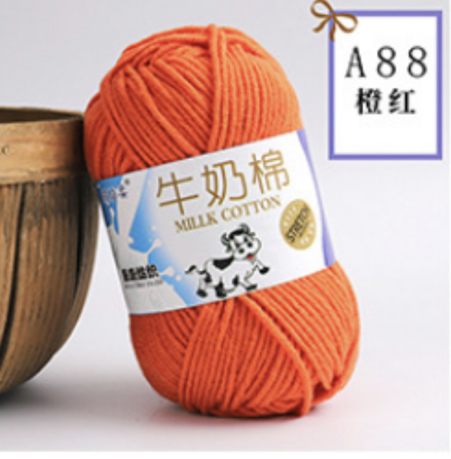 Milk Cotton Wool Br Orange A88
